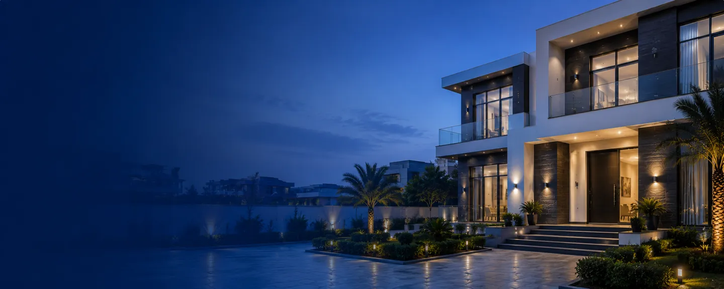 AB24 completed development at dusk