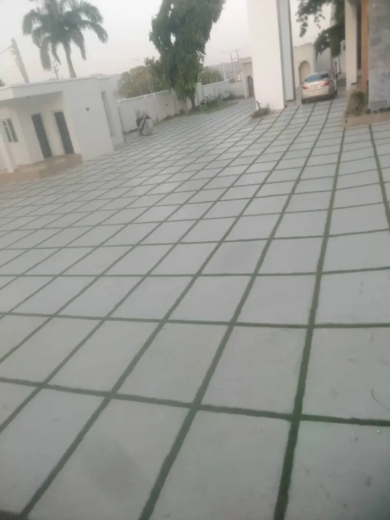 AB24 stamped concrete driveway finish